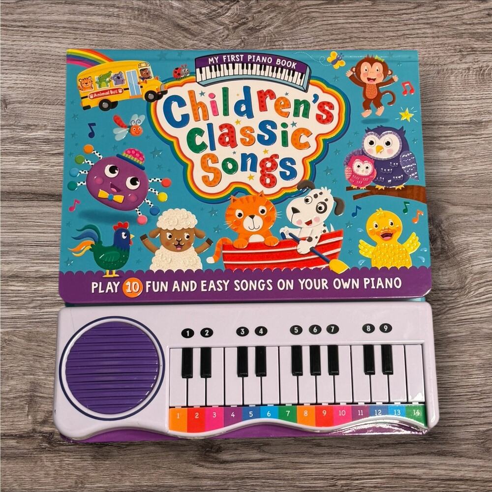 Kidsbooks Children’s Classic Songs Piano Book Interactive Musical Toy New